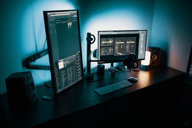 Big-screen gaming setup at Crux